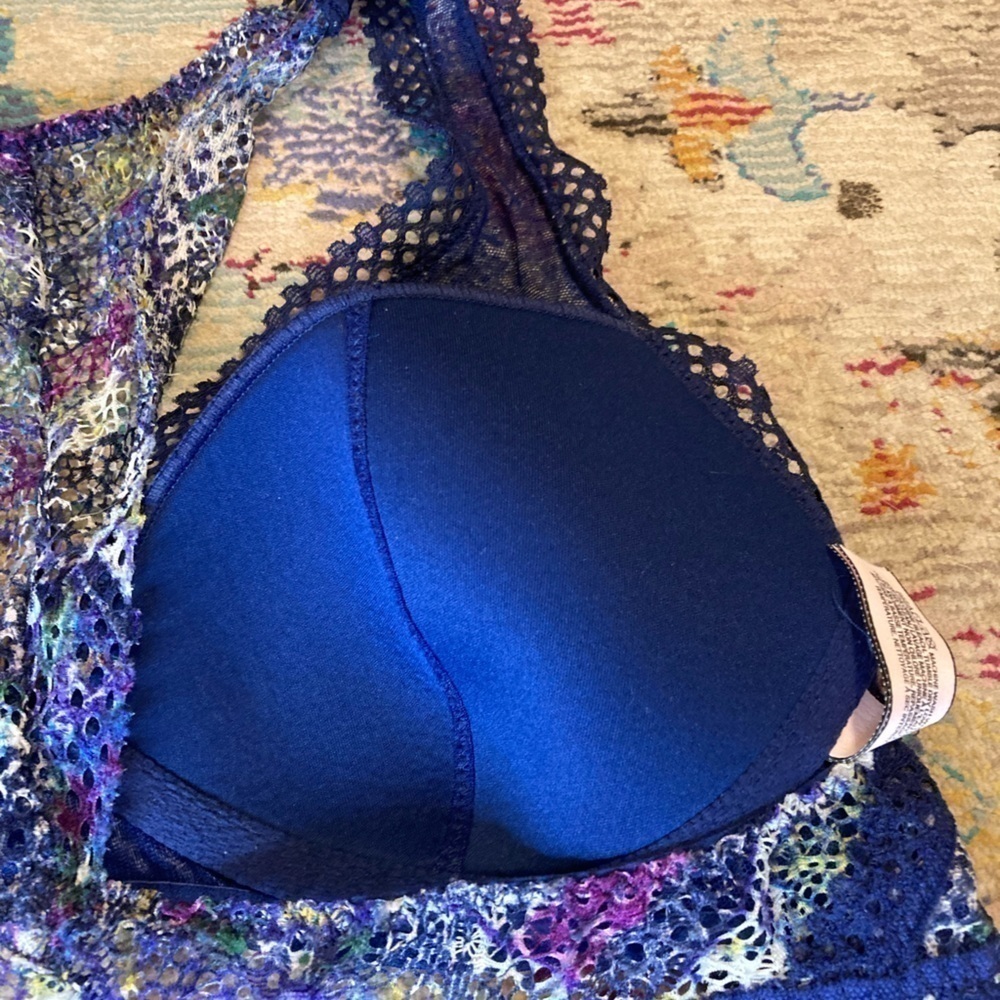 Victoria’s Secret Blue And Purple Bralette Size Small - Picture 7 of 9